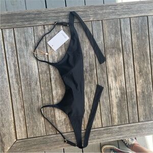 Quince Black Bikini Top